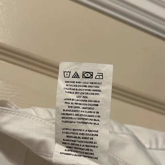 Lee Women's Skinny Cropped Stretch Capri Jeans, White, Sz 12M - Picture 9 of 10